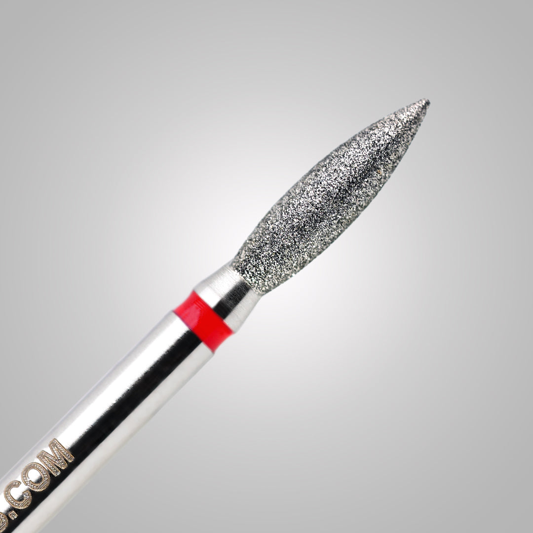 Punta Foglia/Oliva lunga Ø 2.6 mm - anello rosso - BSN Leaf Pro Soft - Grana fine