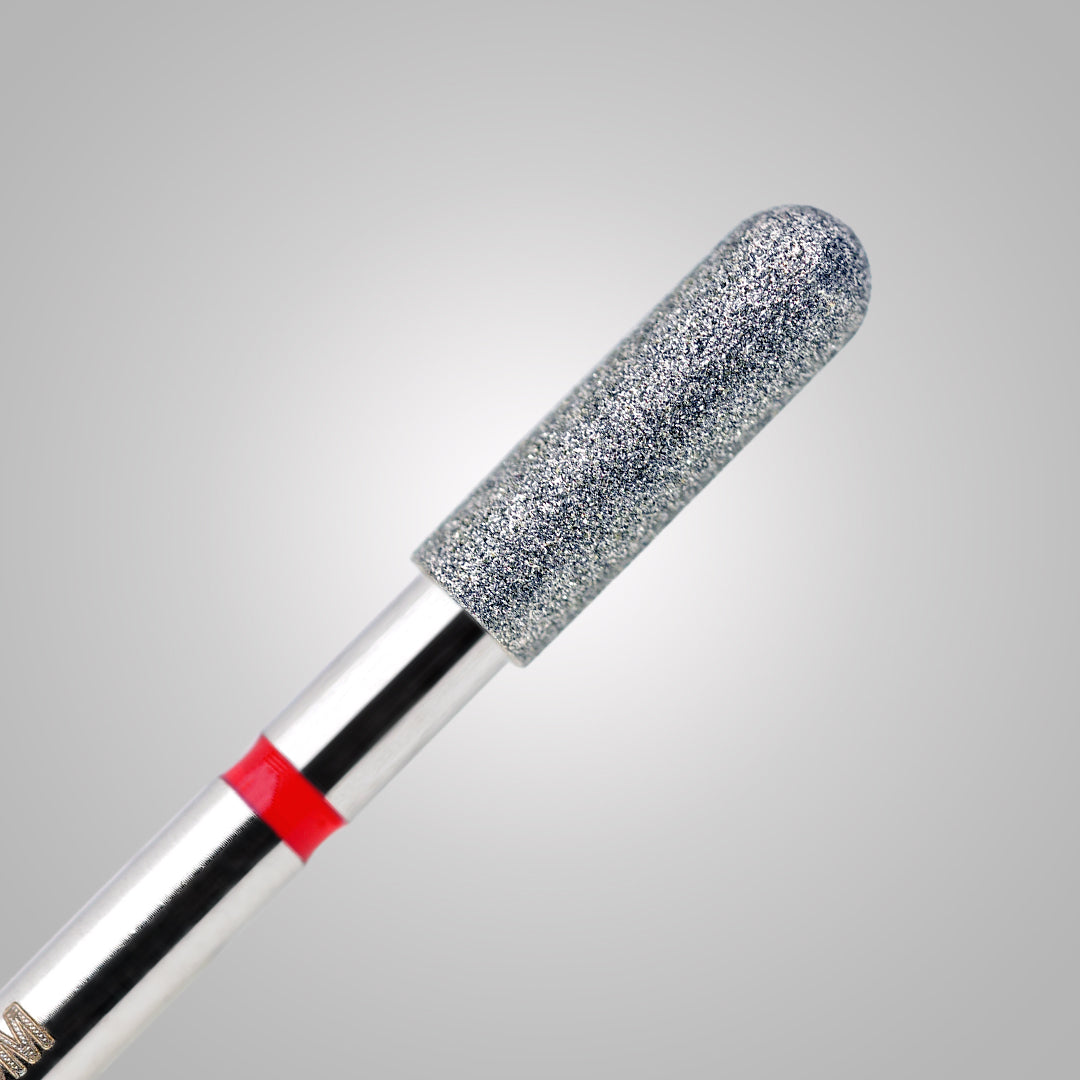 Cilindro lungo arrotondato Ø 3.0 mm - anello rosso - BSN Prep Surface Cylinder Soft - Grana fine