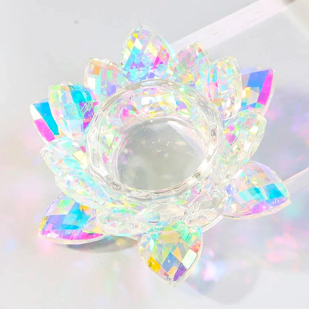 Bicchiere Lotus Crystal con Tappo Contenitore per liquidi Dappen dish