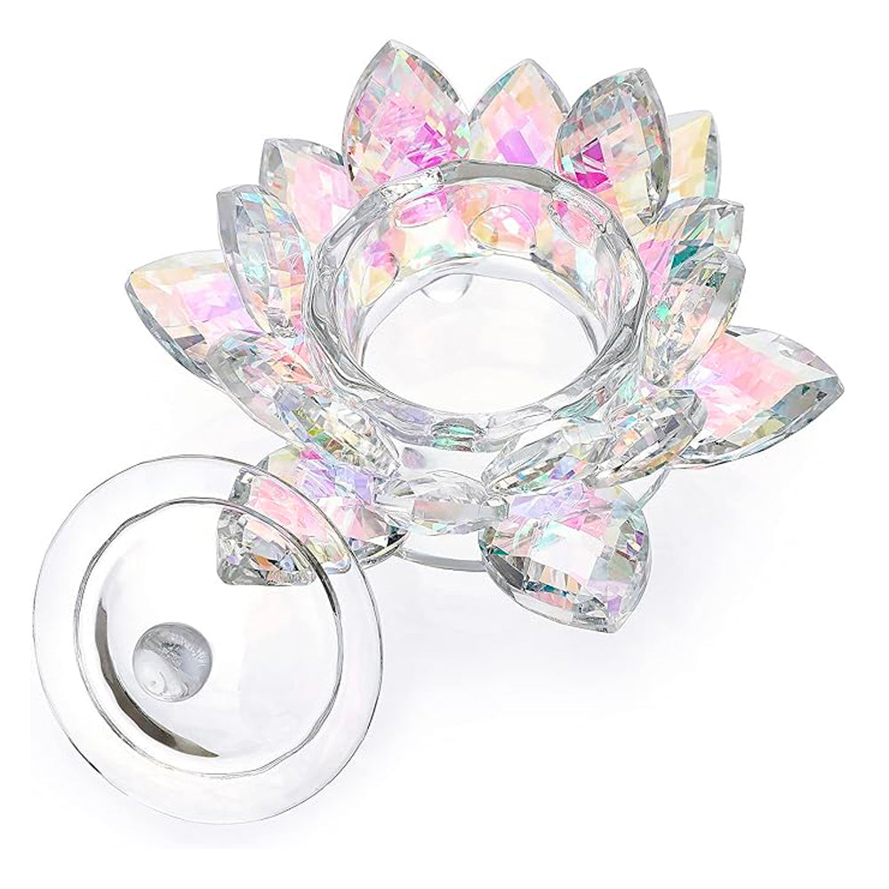 Bicchiere Lotus Crystal con Tappo Contenitore per liquidi Dappen dish