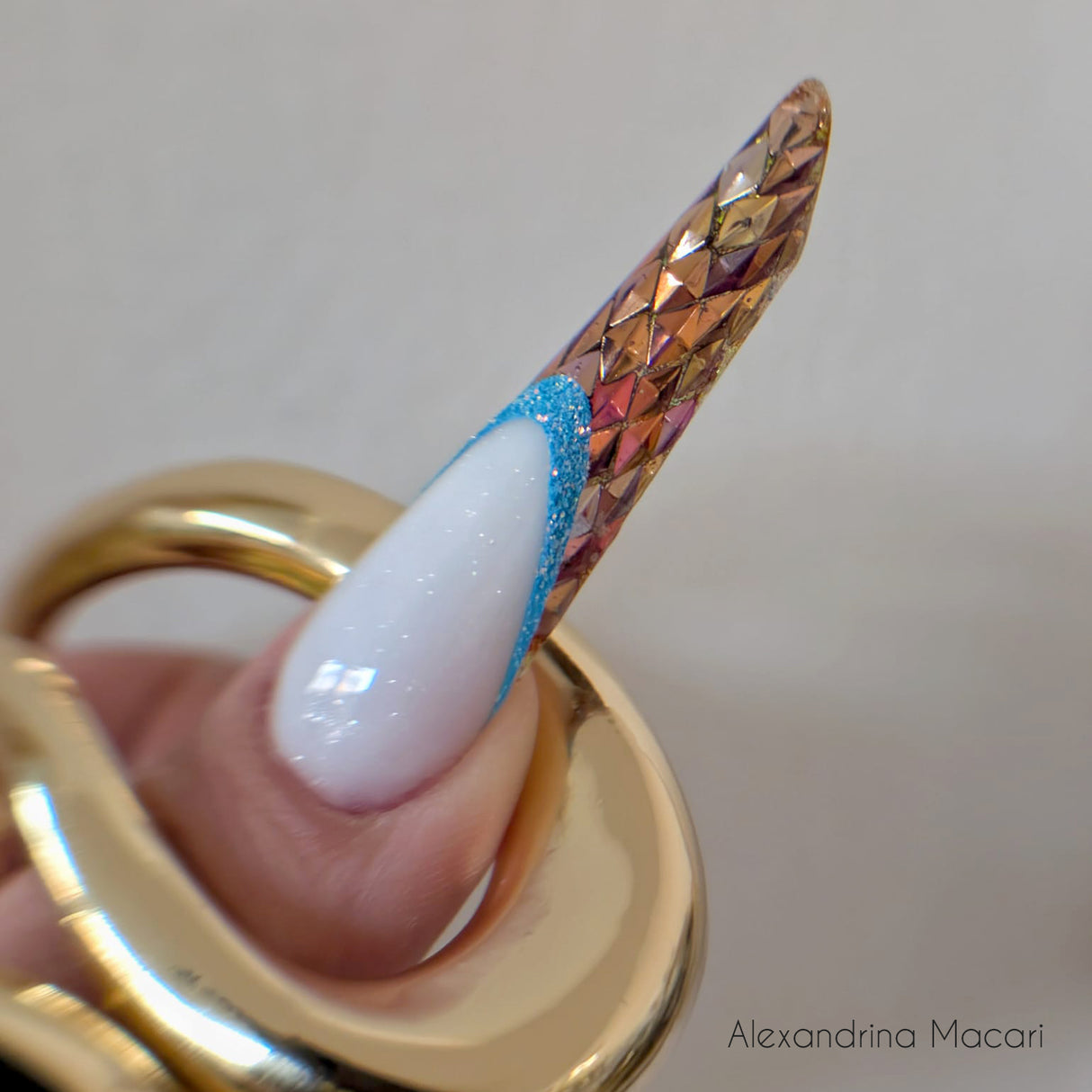 Mandorla + French - Dual form in Box - Formine rosa trasparenti 150 pezzi