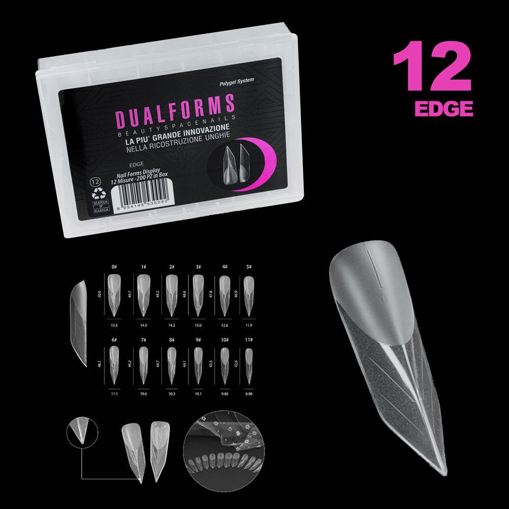 Dualforms 12 - Edge - Dual form in Box - Formine trasparenti 200 pezzi