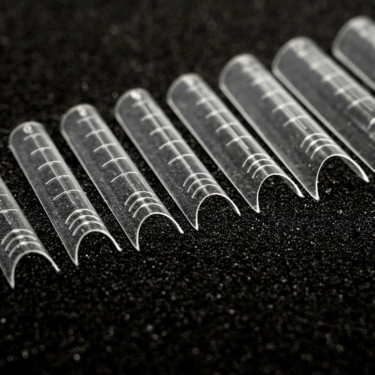 Dualforms 01 - Dual form per allungamento Square - Dual system form in Box - Formine trasparenti 120 pezzi