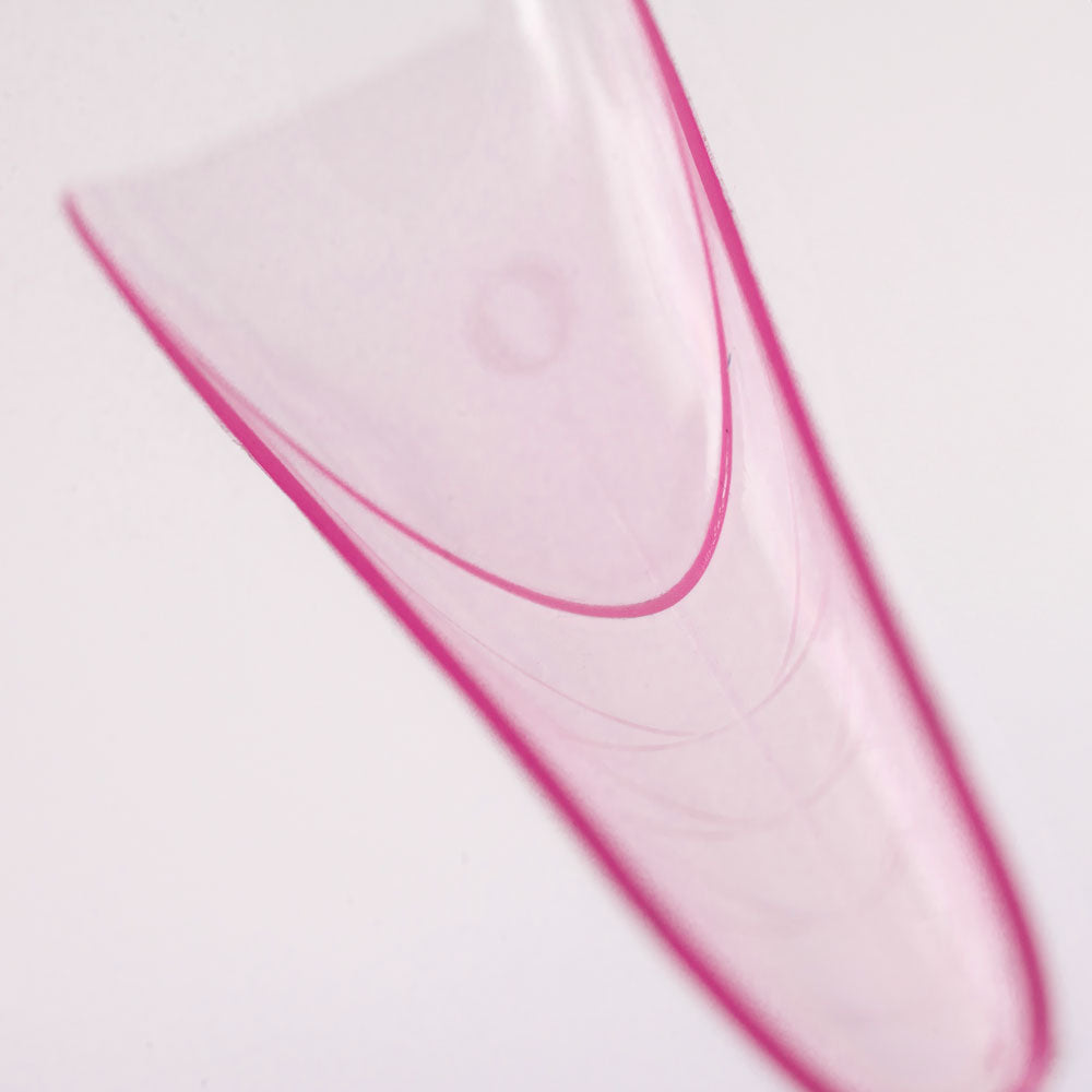 Mandorla + French - Dual form in Box - Formine rosa trasparenti 150 pezzi