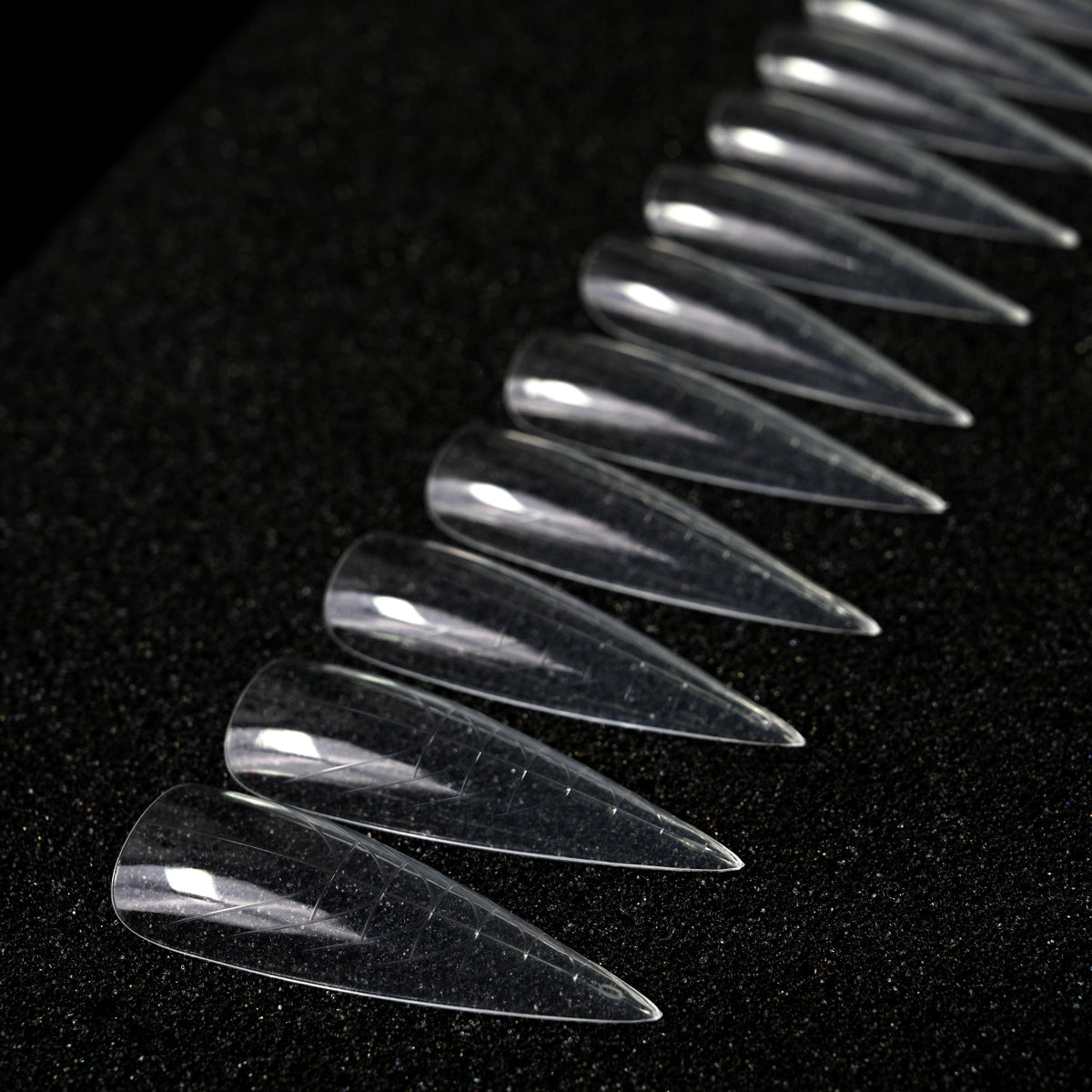 Dualforms 14 - Mandorla XXL 0mm - Dual form in Box - Formine trasparenti 15 misure 150 pezzi