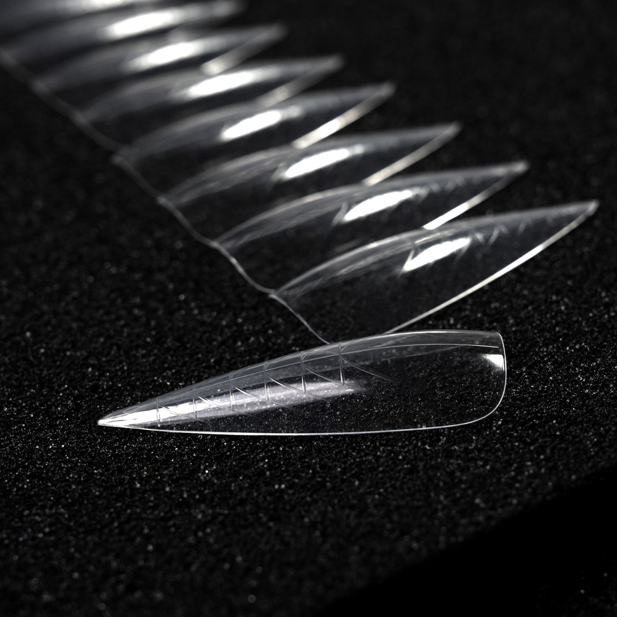 Dualforms 14 - Mandorla XXL 0mm - Dual form in Box - Formine trasparenti 15 misure 150 pezzi