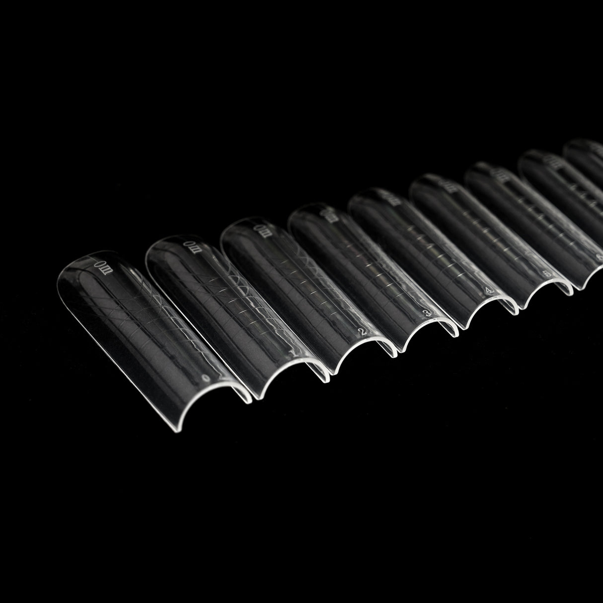 Dualforms 15 - Square XL 0MM - Dual form in Box - Formine trasparenti 150 pezzi 15 misure