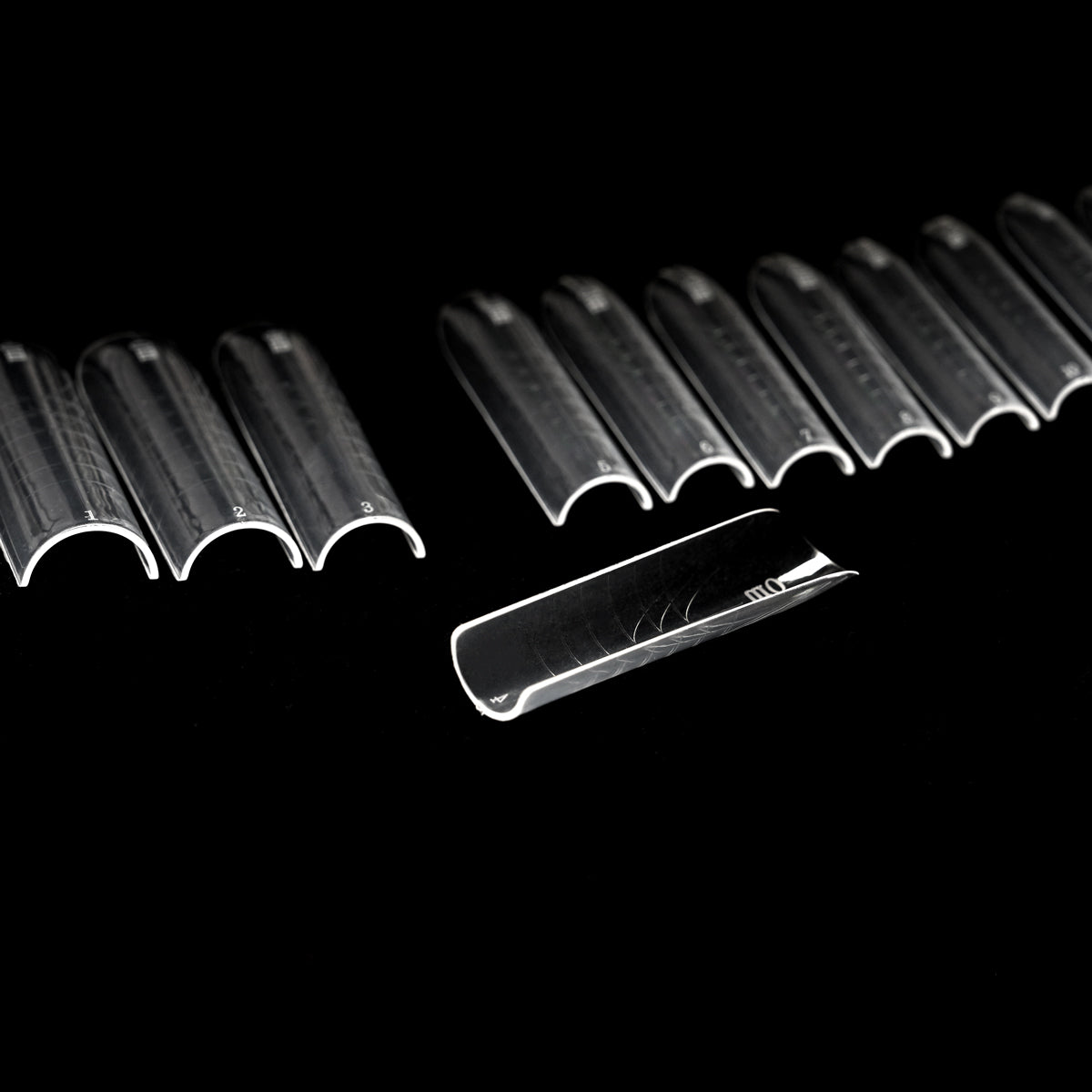 Dualforms 15 - Square XL 0MM - Dual form in Box - Formine trasparenti 150 pezzi 15 misure