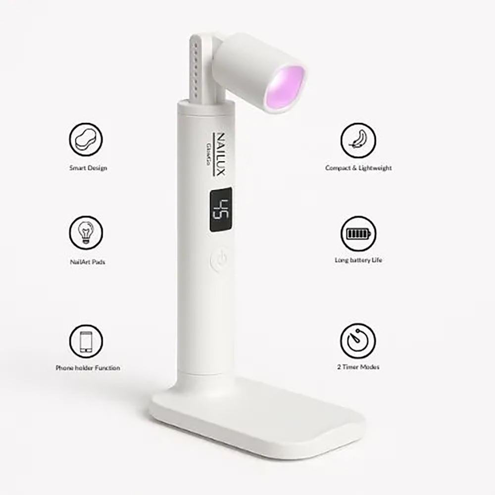 Lampada Mini Torcia Nailux GlowGo LED UV Professionale Cordless – Design Ergonomico
