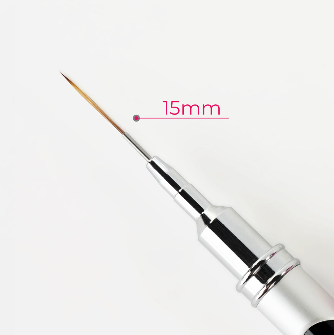 Pennello liner 15 mm punta extra lunga per linee lunghissime Beauty Space Nails
