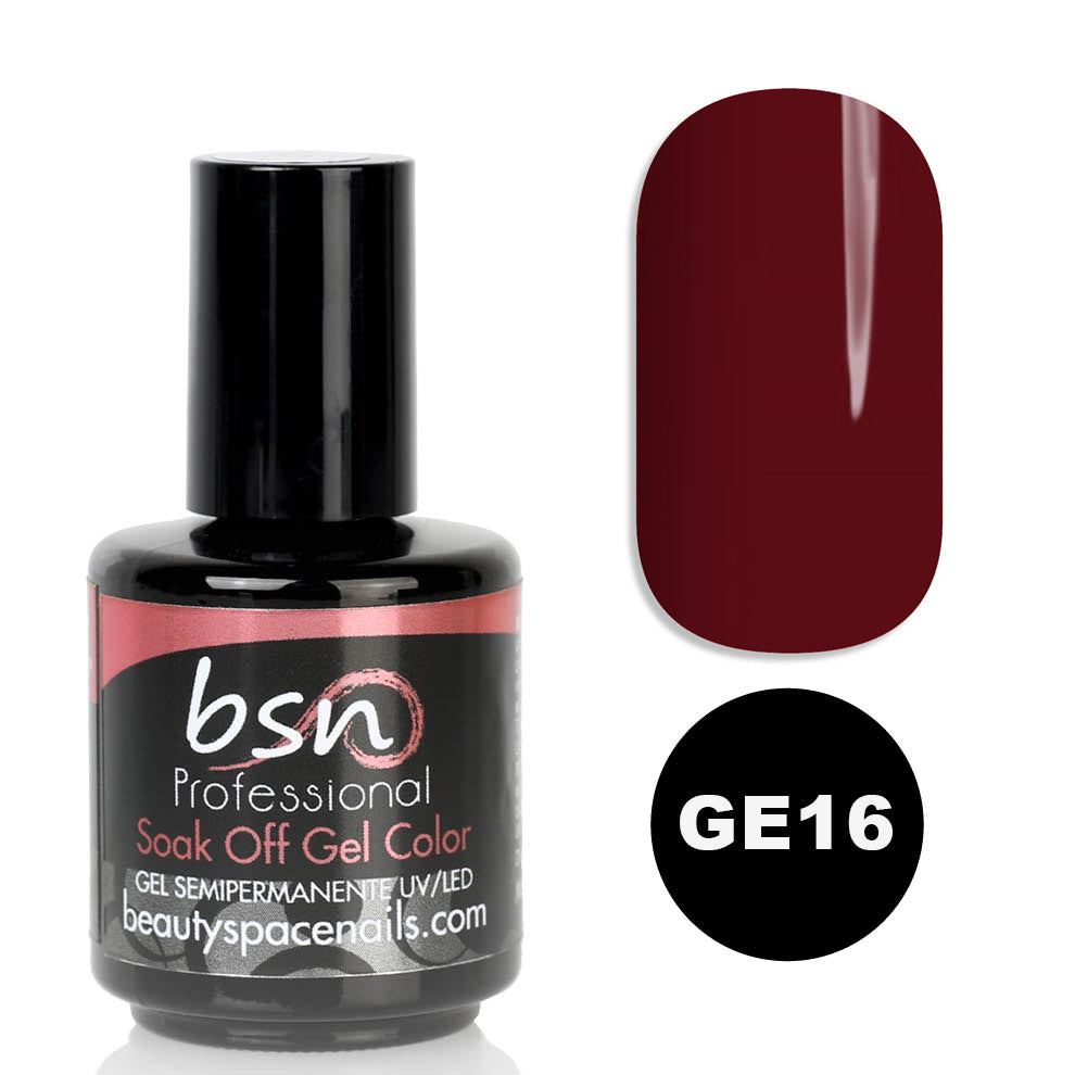 Bordeaux - GE16 - Gel UV Semipermanente Soak Off - 15ml - HEMA FREE