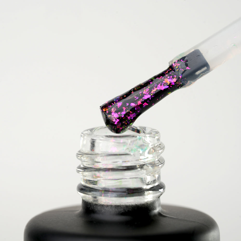 Andromeda - Sparkle Finish Top Coat con paillettes glitter, senza dispersione