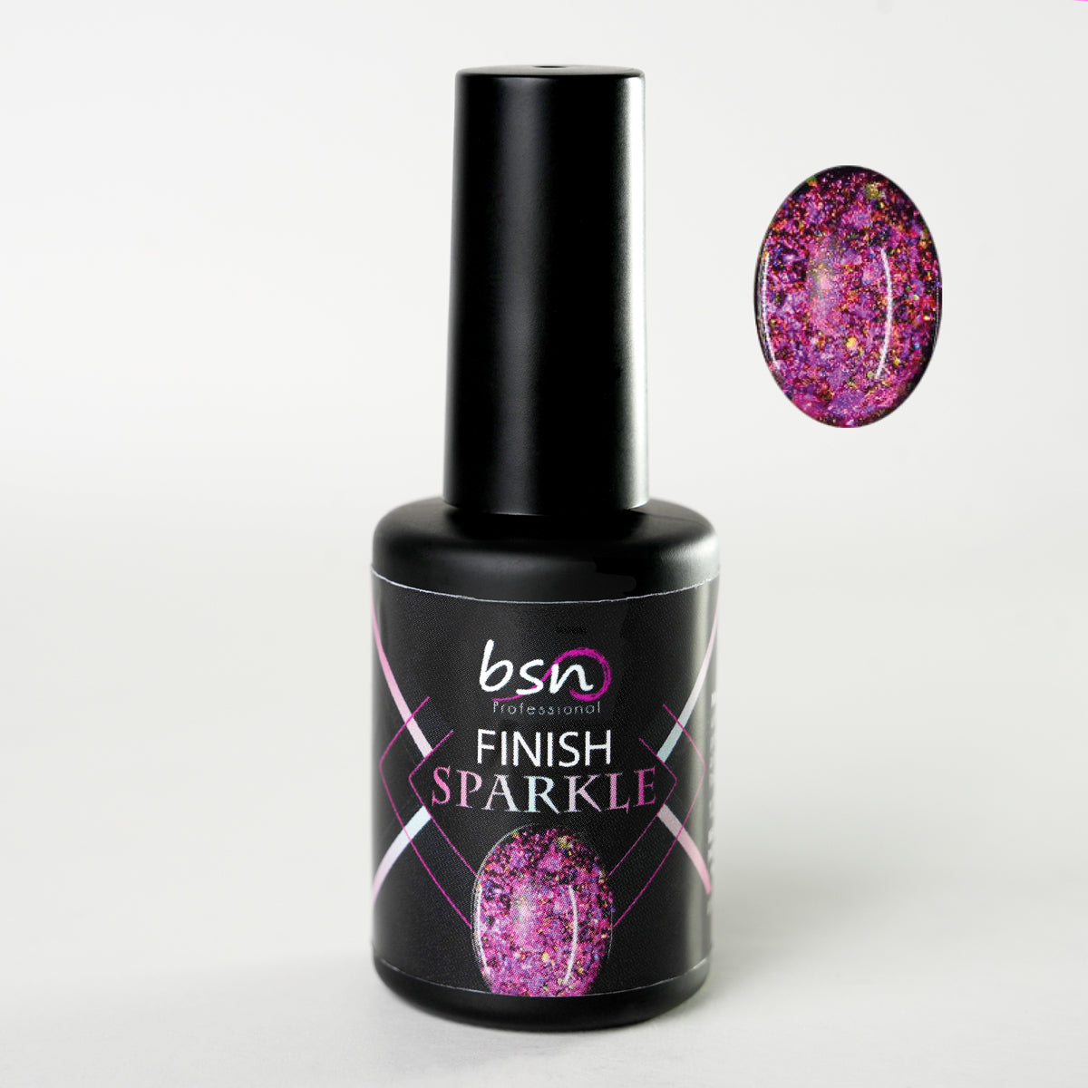 Andromeda - Sparkle Finish Top Coat con paillettes glitter, senza dispersione