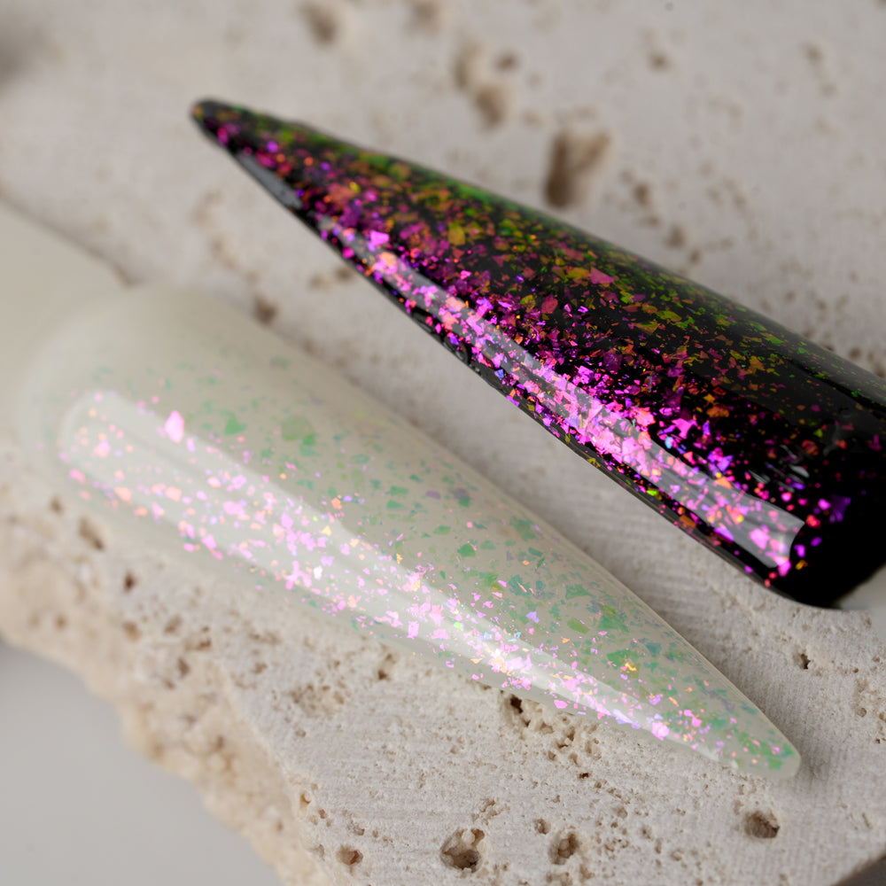 Andromeda - Sparkle Finish Top Coat con paillettes glitter, senza dispersione