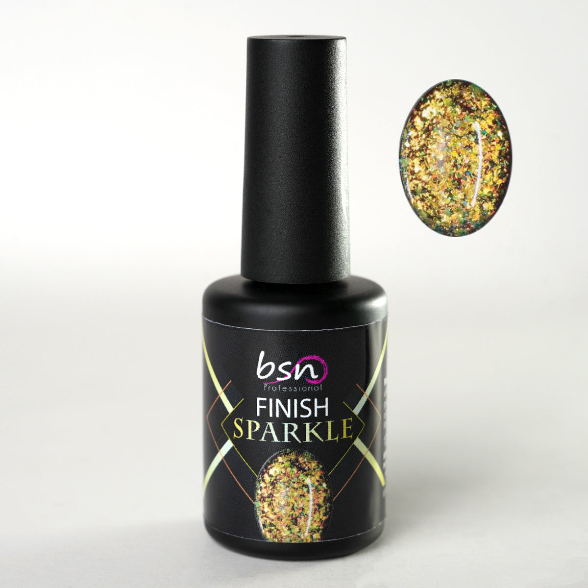Pegaso - Sparkle Finish Top Coat con paillettes glitter, senza dispersione
