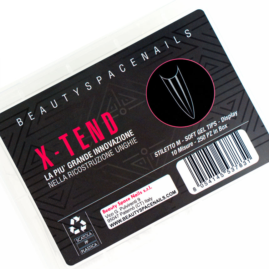 new STILETTO M - X-TEND Abs Extensions Tip  - Tip Box 250pz