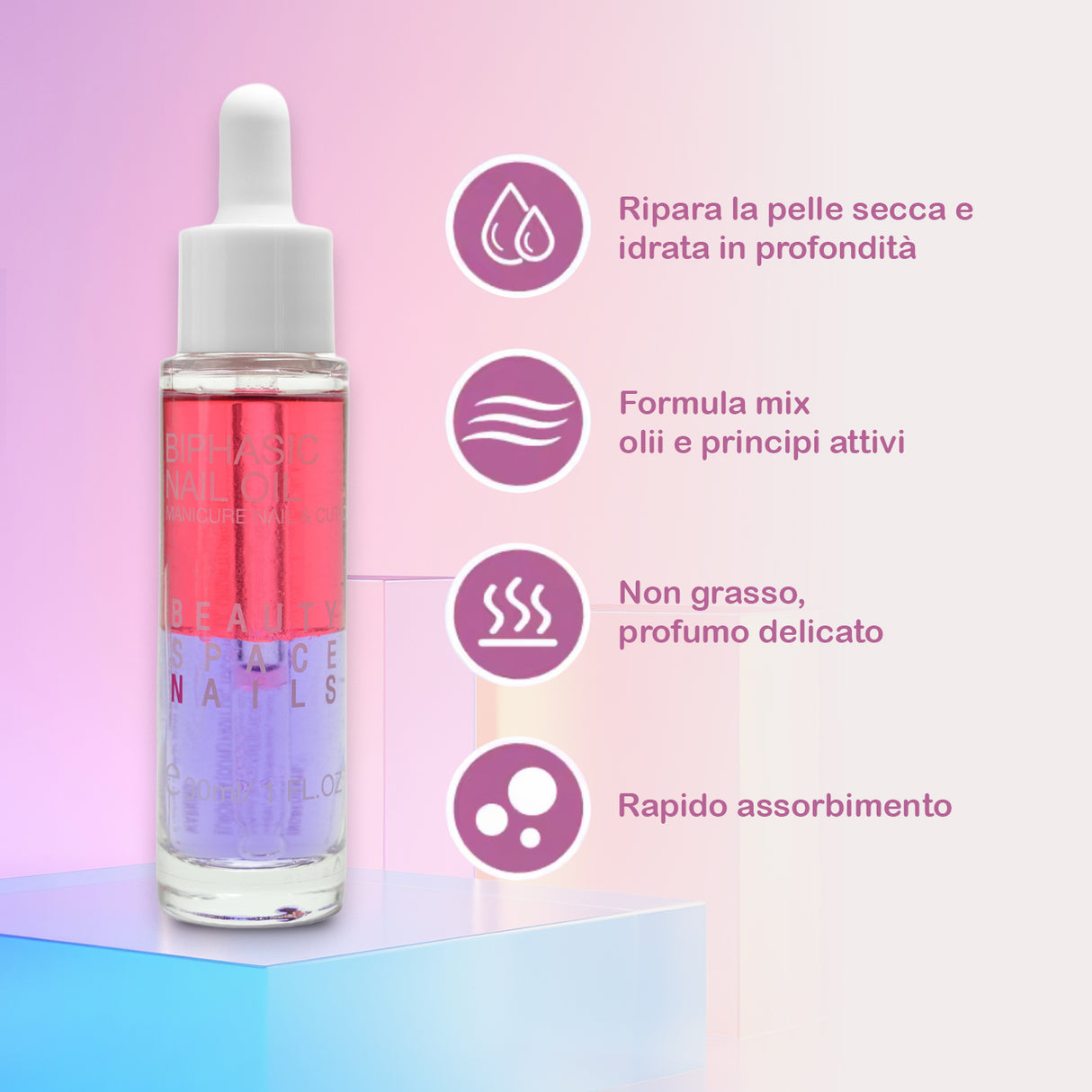 Strawberry - Olio Bifasico per Unghie e Cuticole 30ml