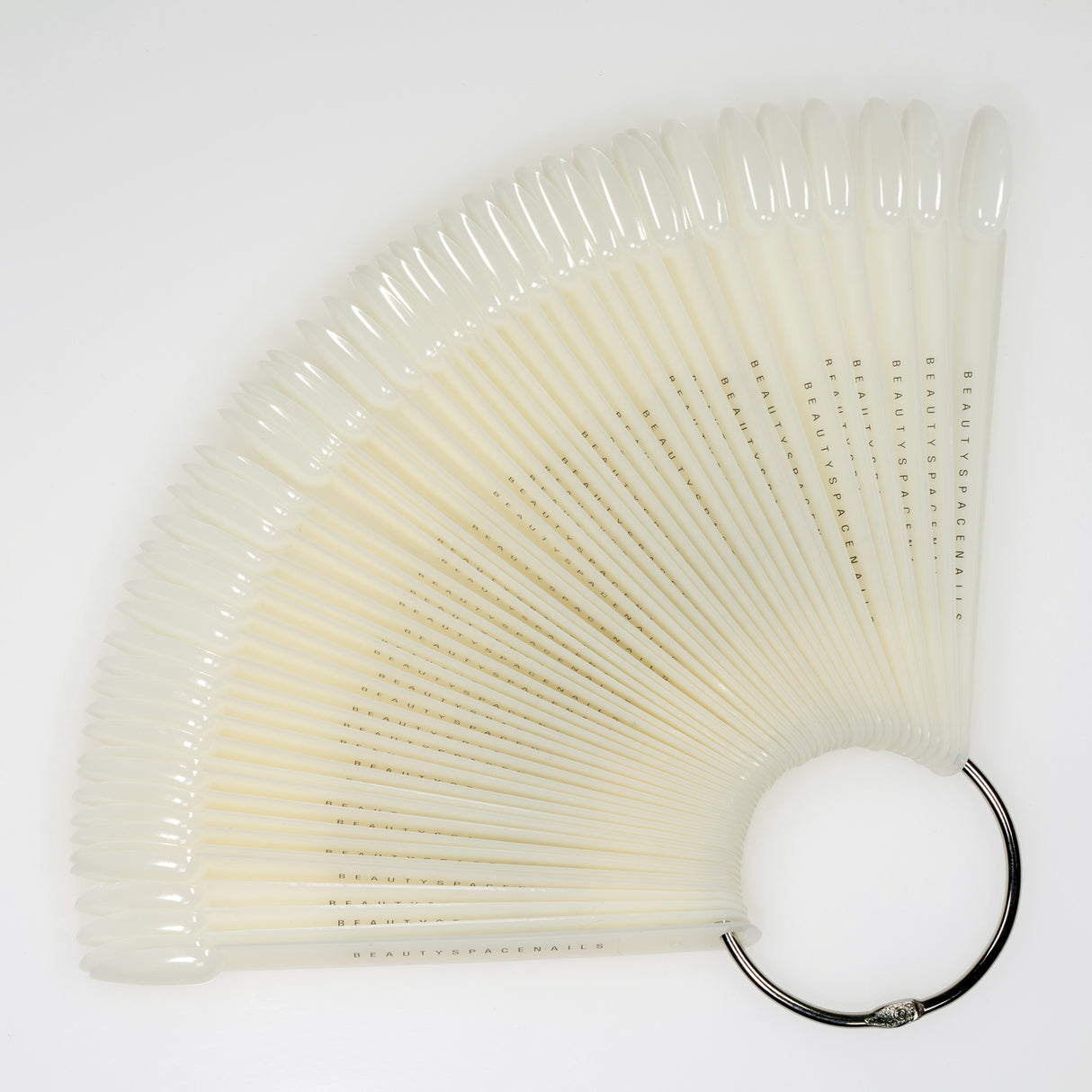 Espositore display a ventaglio con 50 TIP forma mandorla con LOGO - AVORIO