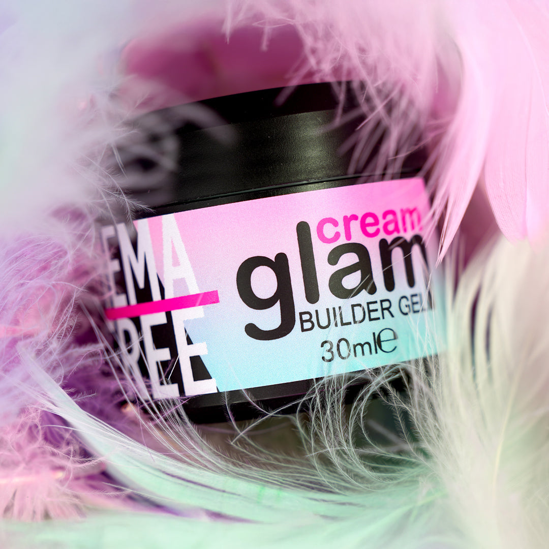 White Stardust - FAST HARD - Cream Glam Builder Gel 30 ml - Hema Free