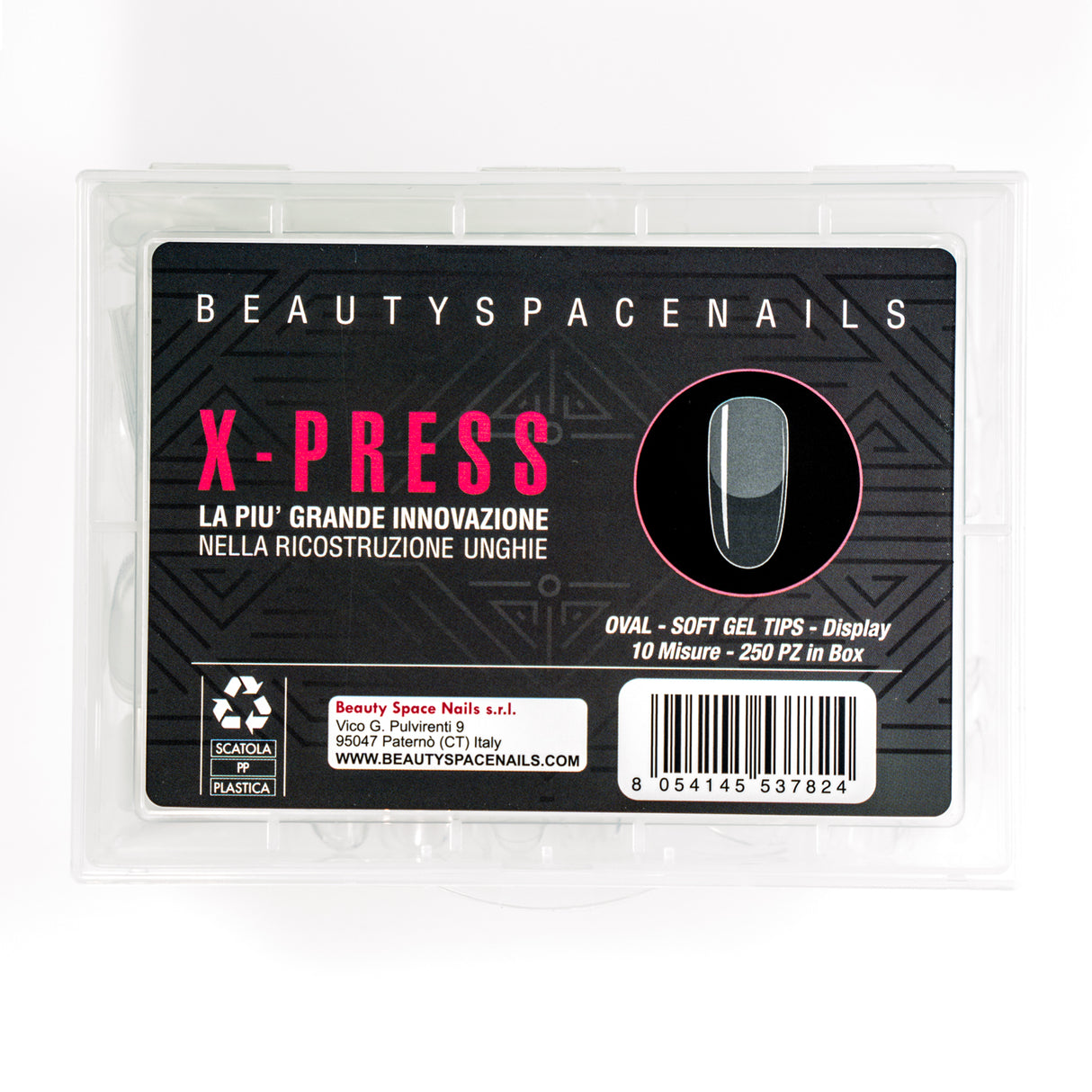 new OVAL Soft Gel Tip - X-Press Gel Press on nails - Tip Box 250pz