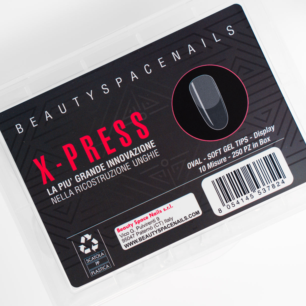new OVAL Soft Gel Tip - X-Press Gel Press on nails - Tip Box 250pz