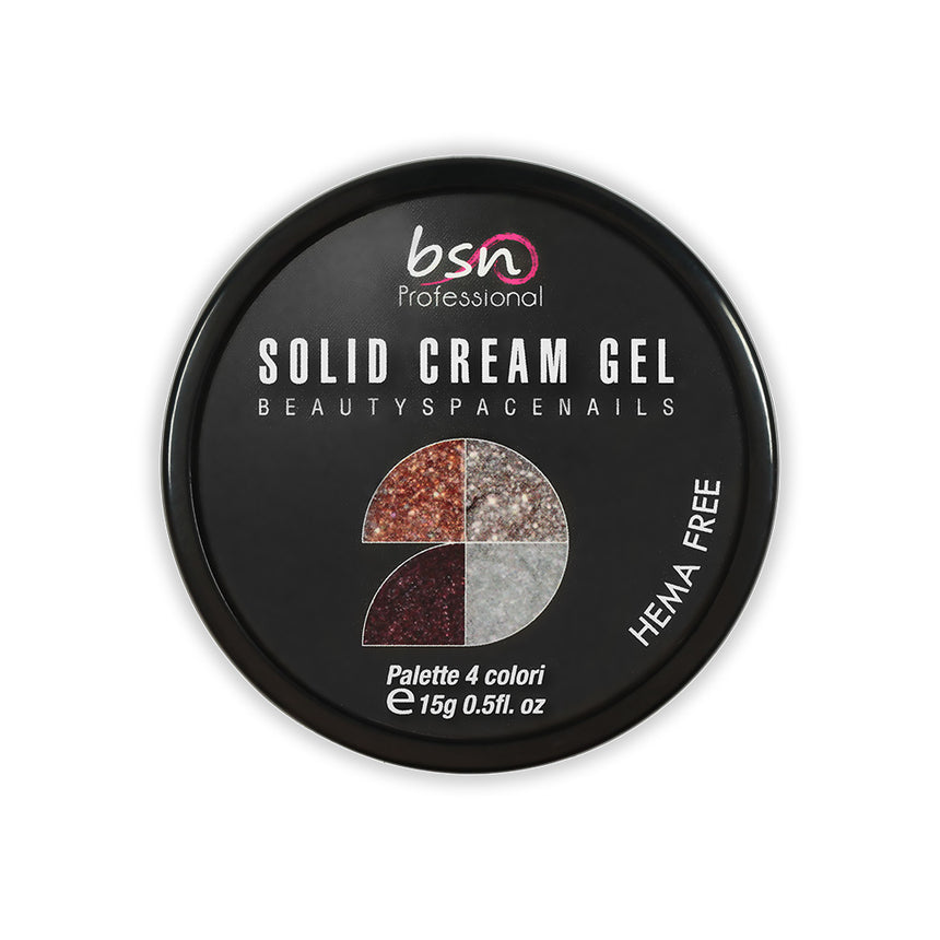 01 - Solid Cream Gel Palette 4 Colori