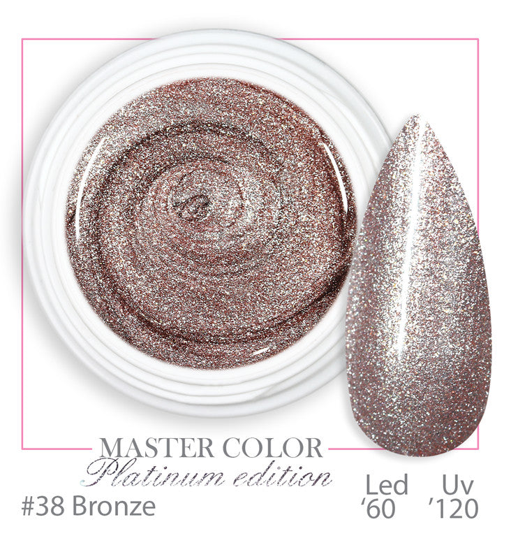 038 - PLATINUM BRONZE - Master Color "PLATINUM" - Gel color UV LED - 5ml