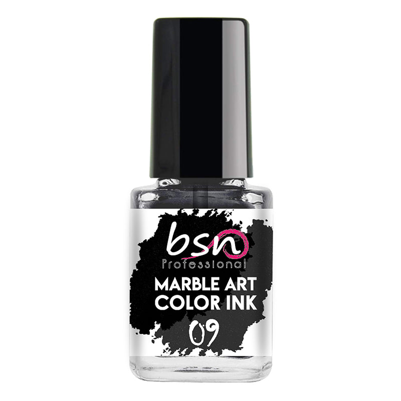 09 BLACK - Water Marble color Ink - 12ml