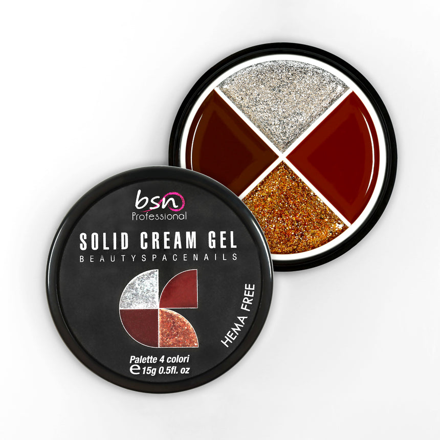 09 - Solid Cream Gel Palette 4 Colori