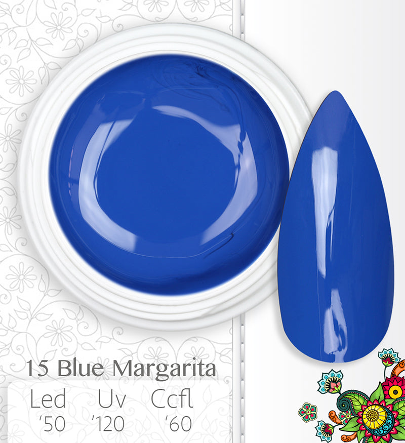 015 - Blue Margarita - Super Color - Coprente UV - LED da 5ml