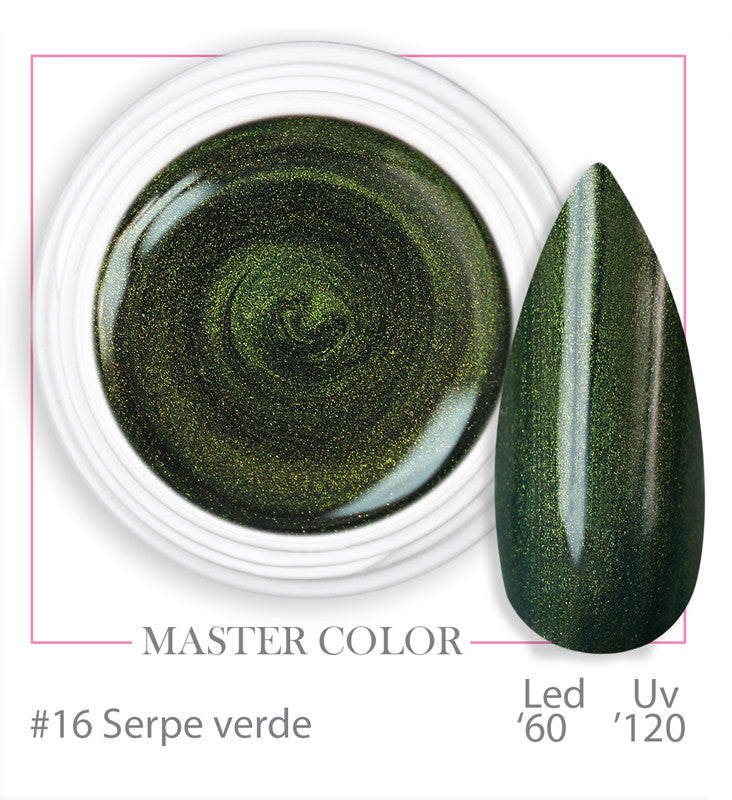 016 - Serpe verde -  Master Color - Gel color UV LED - 5ml