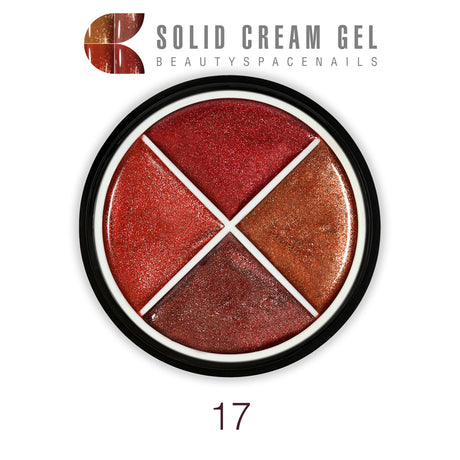 17 - Solid Cream Gel Palette 4 Colori
