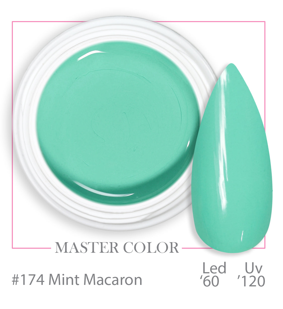 174 - Mint Macaron - Master Color - Gel color UV LED - 5ml