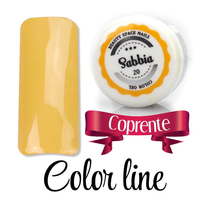 20 - Sabbia - Coprente - Gel UV Colorato - Color line - 5ml