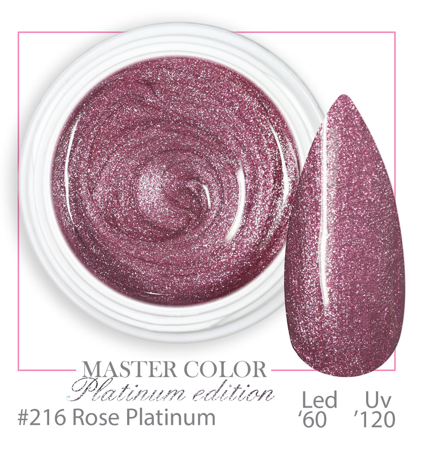 216 - Rose Platinum - Master Color - Gel color UV LED - 5ml