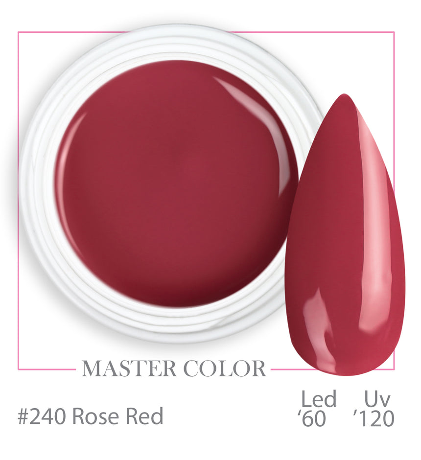 240 - Rose Red - Master Color - Gel color UV LED - 5ml