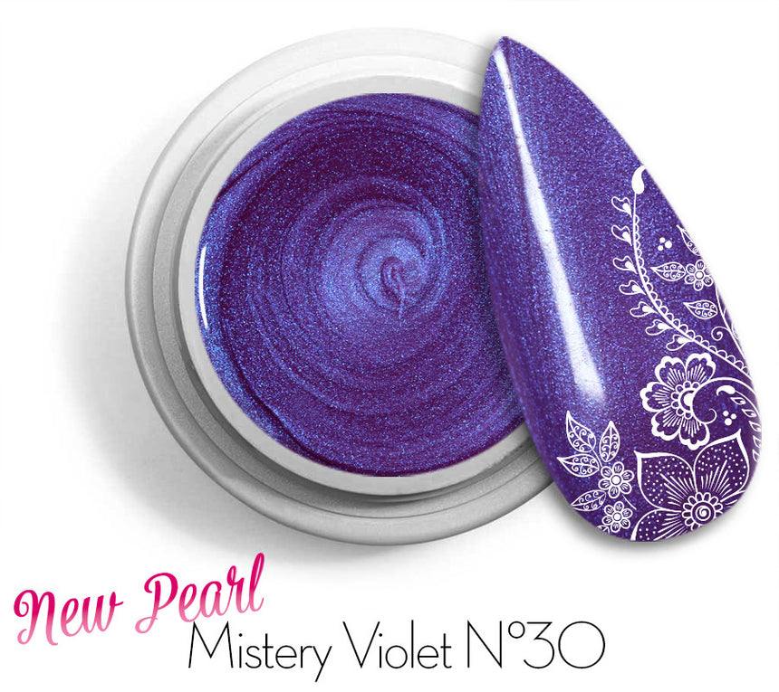 30 - Mistery violet - New Pearl Gel UV Colorato Perlato 5ml