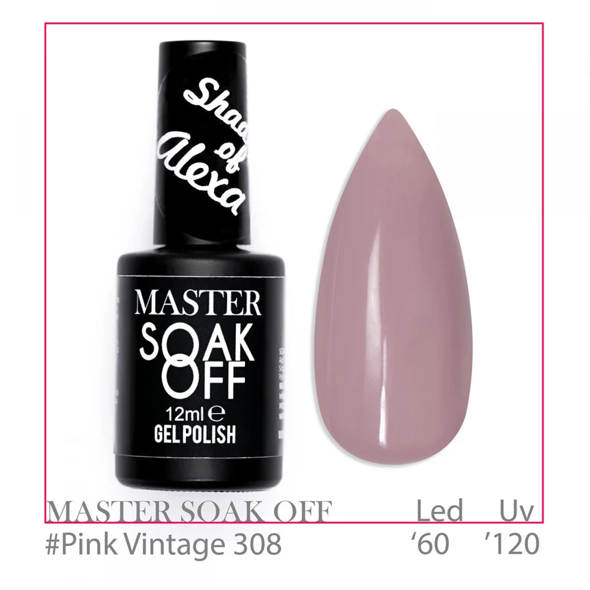 308 - Pink Vintage - Master Color Soak Off 12 ml