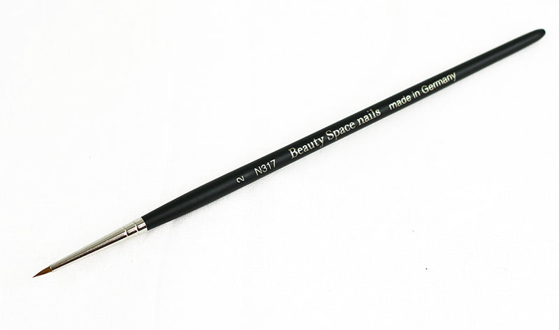 317-N° 2 - Pennello Nail Art, Rotondo, Corto, Martora Rossa 317-N° 2