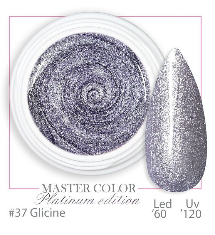 037 - PLATINUM GLICINE - Master Color "PLATINUM" - Gel color UV LED - 5ml