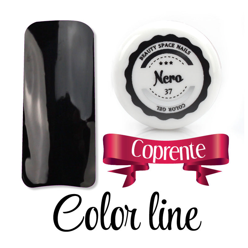 37 - Nero - Coprente - Gel UV Colorato - Color line - 5ml