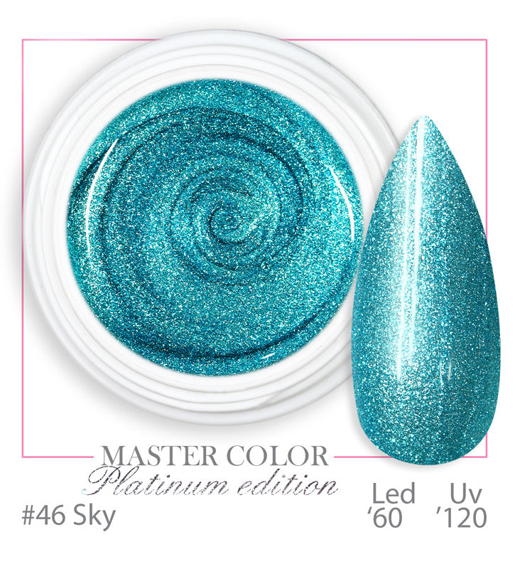 046 - PLATINUM SKY - Master Color « PLATINUM » - Gel colorant UV LED - 5 ml