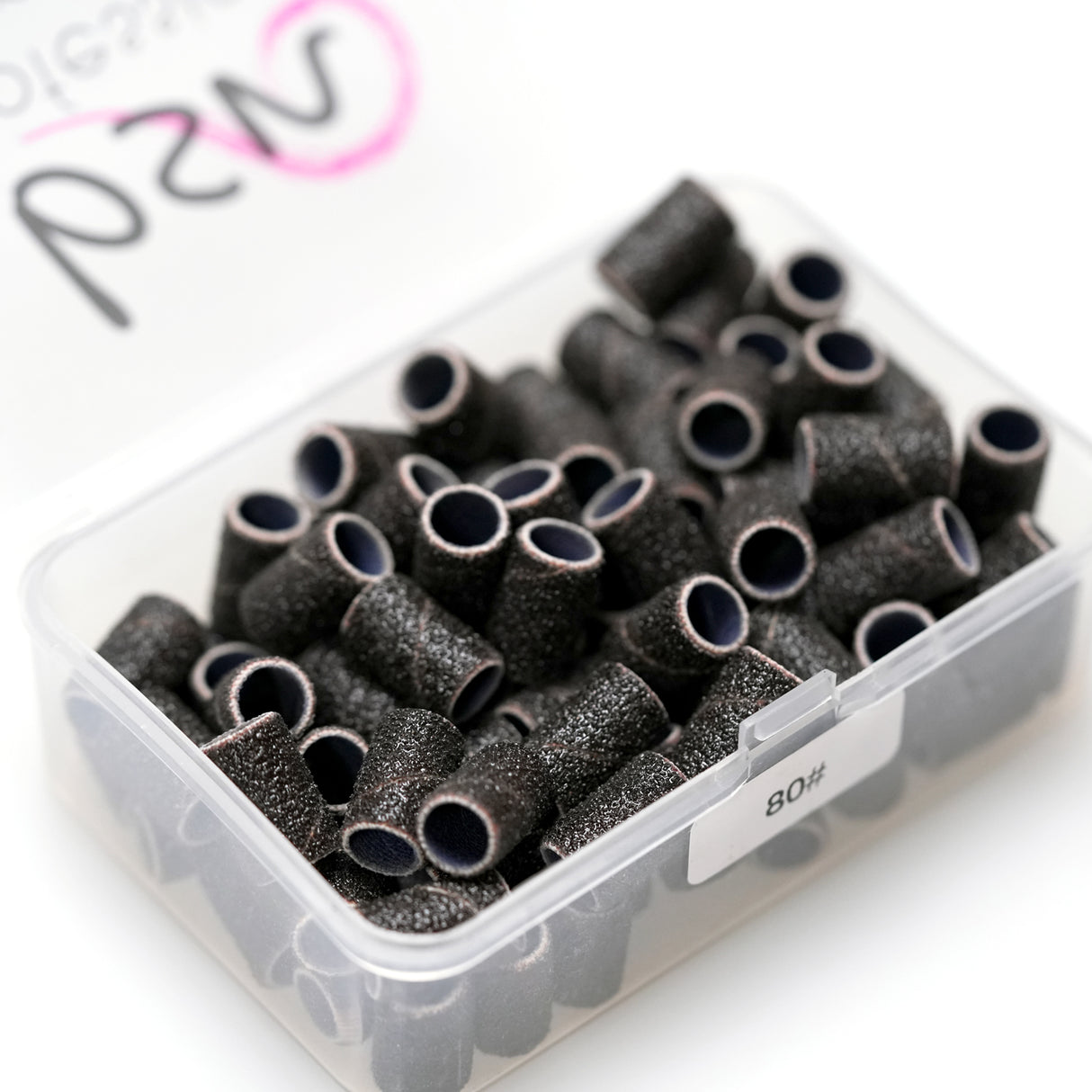 N° 80 - Tiges abrasives - Brossettes interdentaires en oxyde d'aluminium brun - Boîte de 100