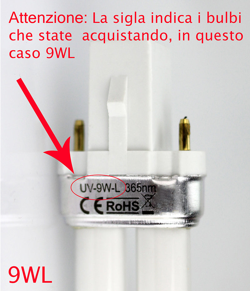 Set 4 Bulbi 9W-L 365 nm