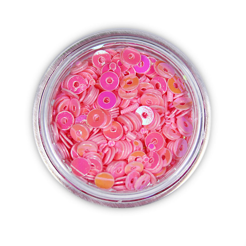 Barattolino Decorazione Forme -cerchi rosa