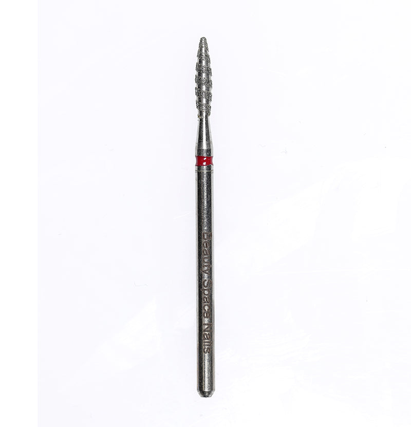 PF-083 TORNADO TIP - Fraise diamantée Dray Manicure, grain moyen/fin, Ø 2,3 mm