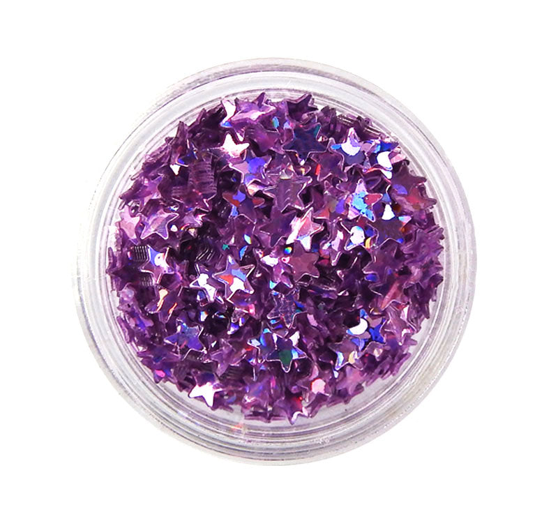 Barattolino Decorazione Forme - Stelle Viola