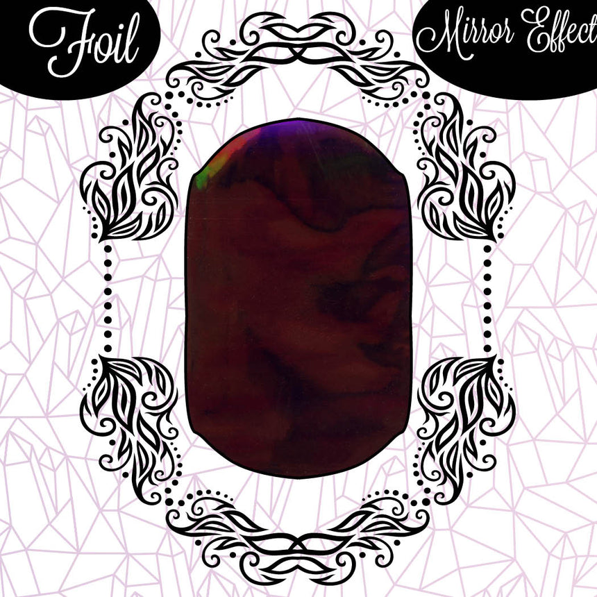 Foil Mirror Glass Effect - Space Night - decorazioni Nail Art