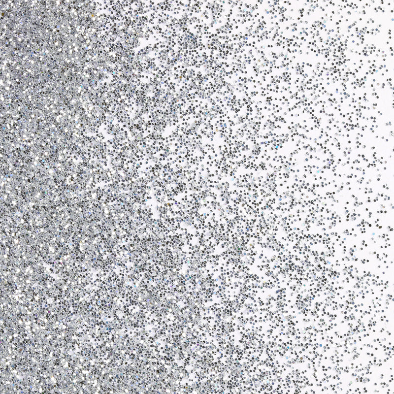 Pot décoratif de poudre à paillettes argentées