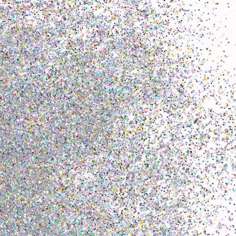 Barattolino Decorazioni Polveri Glitter Argento holo